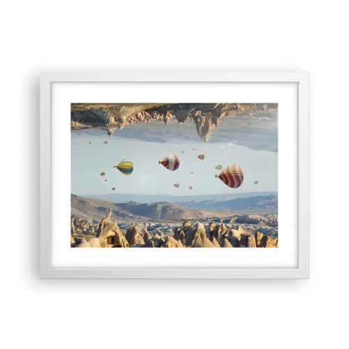 Plakat i hvid ramme - Alt er muligt her - 40x30 cm