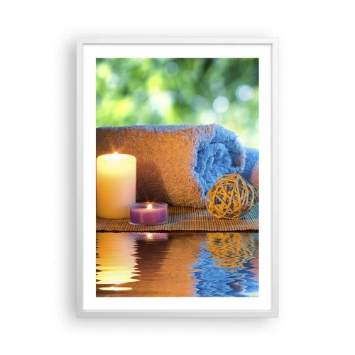 Plakat i hvid ramme - Tid til kroppen - 50x70 cm