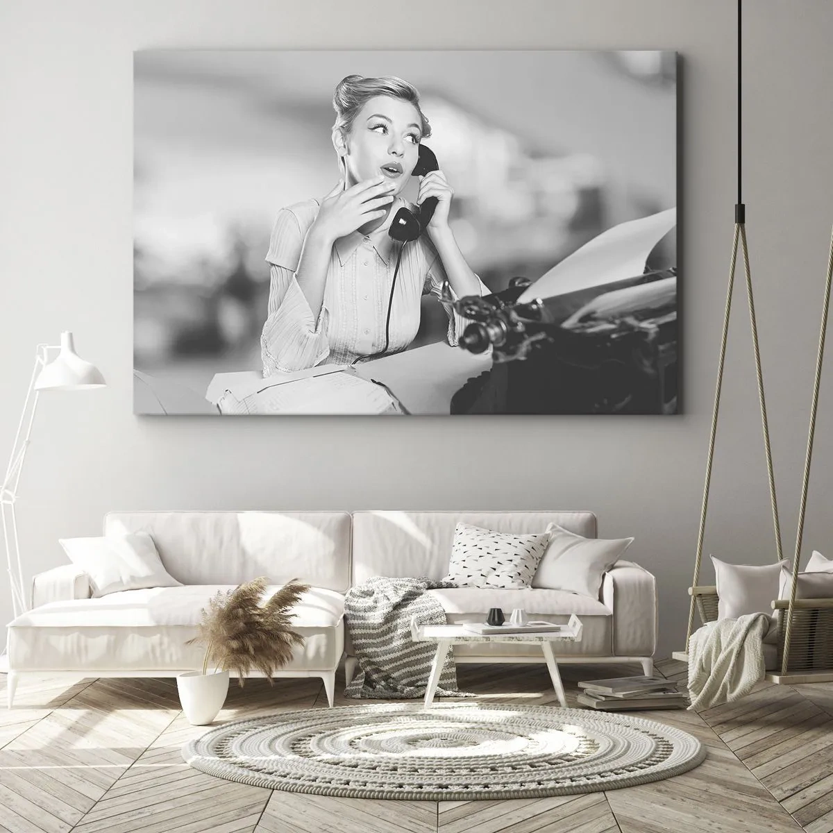 Lærredstryk - Billede på lærred - Hej, vi er i 1950'erne. - 120x80 cm