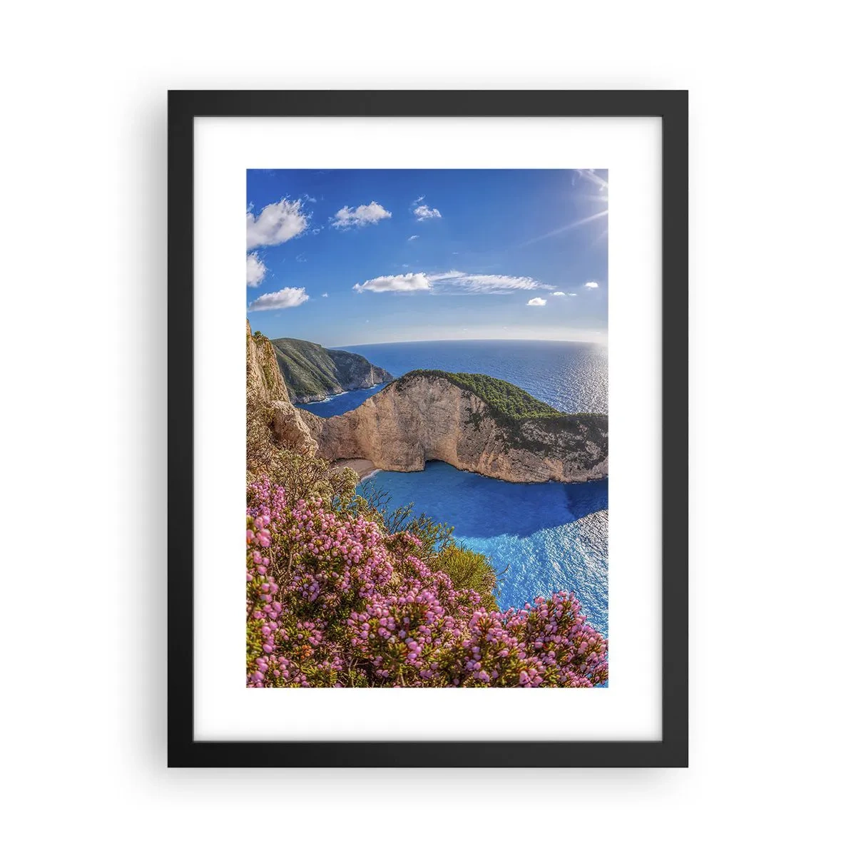 Plakat i sort ramme - Min store græske ferie - 30x40 cm