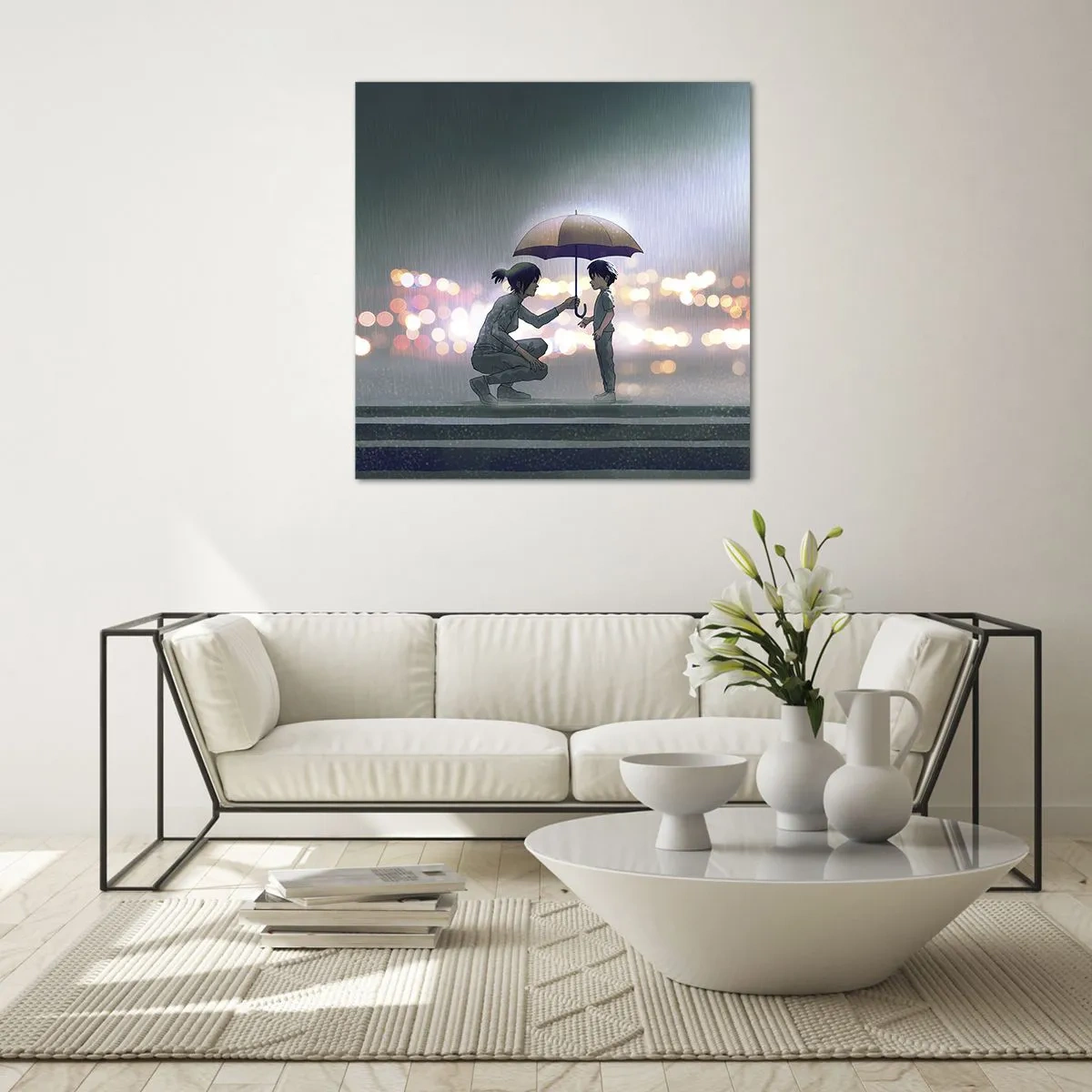 Billede på glas - Og alt er godt nu - 70x70 cm