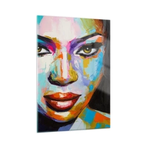 Billede på glas - Du kan ikke tage dine øjne fra - 50x70 cm