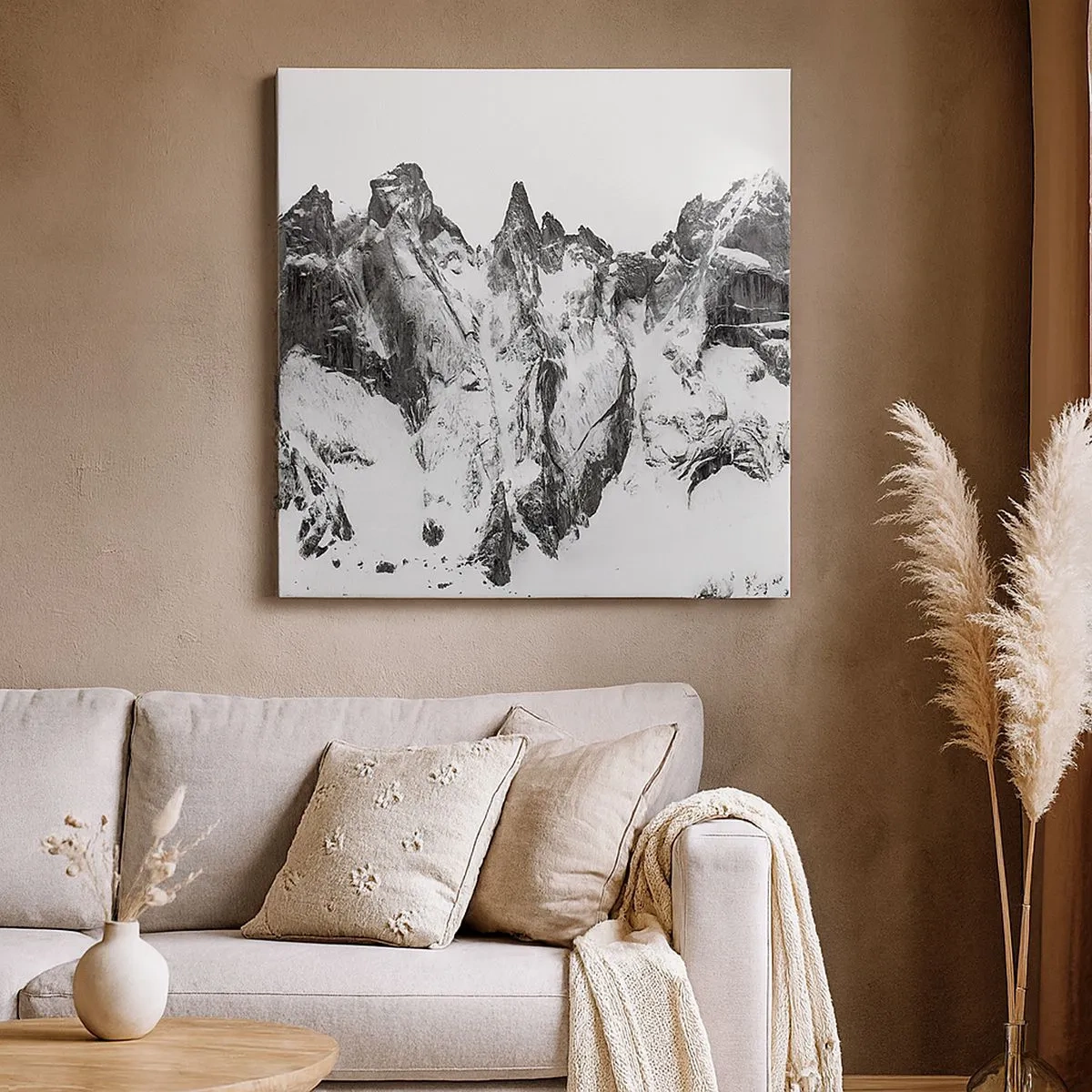 Lærredstryk - Billede på lærred - Granit truende højderyg - 30x30 cm