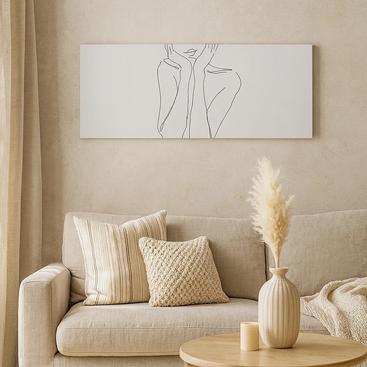 Lærredstryk - Billede på lærred - Hvad piger drømmer om - 30x30 cm