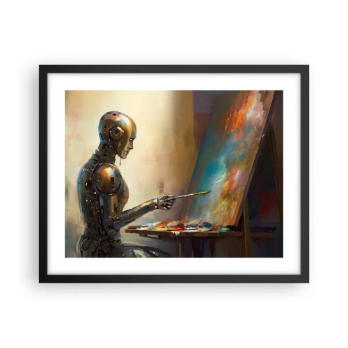 Plakat i sort ramme - Fremtidens kunst - 50x40 cm