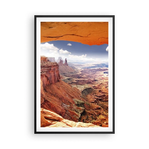 Plakat i sort ramme - Udskåret af naturen selv - 61x91 cm