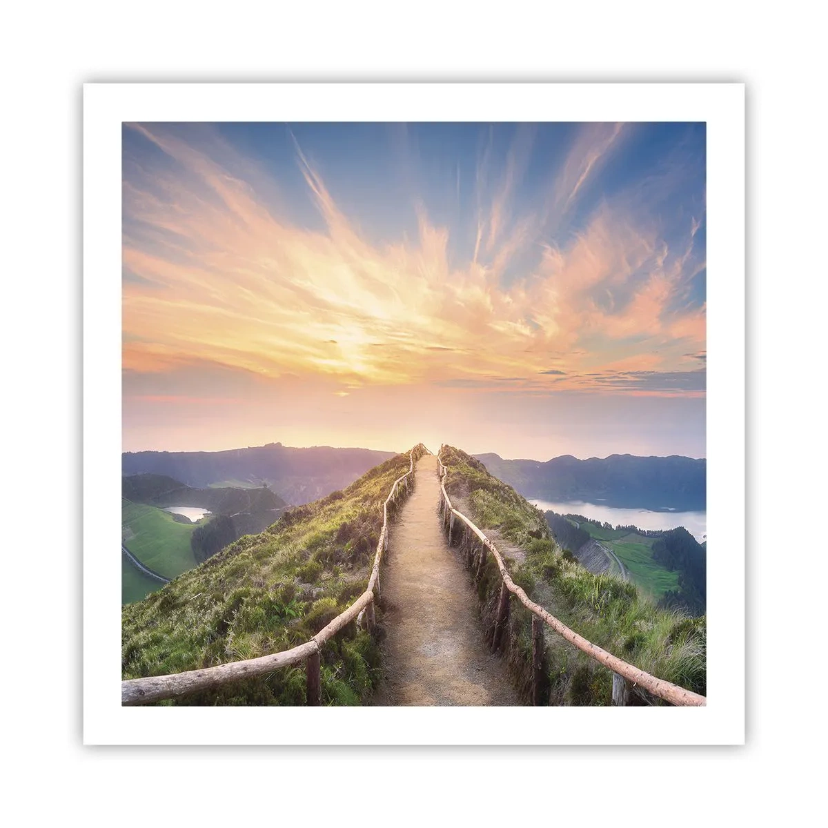 Plakat - Tæt på himlen - 60x60 cm
