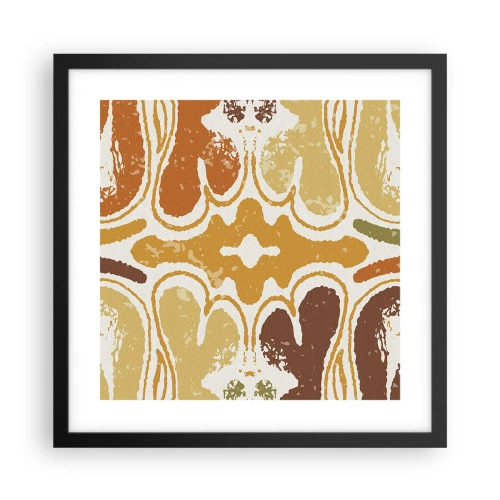 Plakat i sort ramme - Sentimental abstraktion - 40x40 cm