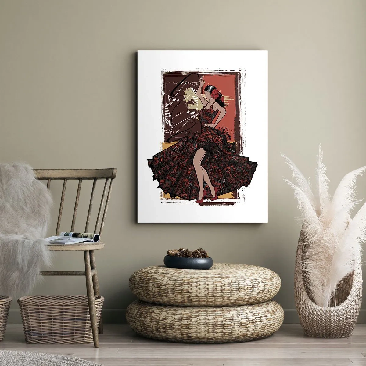 Lærredstryk - Billede på lærred - I hjertets rytme - 50x70 cm