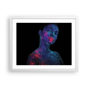 Plakat i hvid ramme - I stjernestøv - 50x40 cm