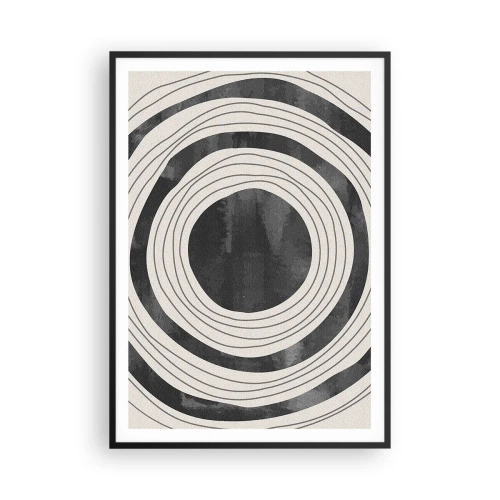 Plakat i sort ramme - Lige til det punkt - 70x100 cm