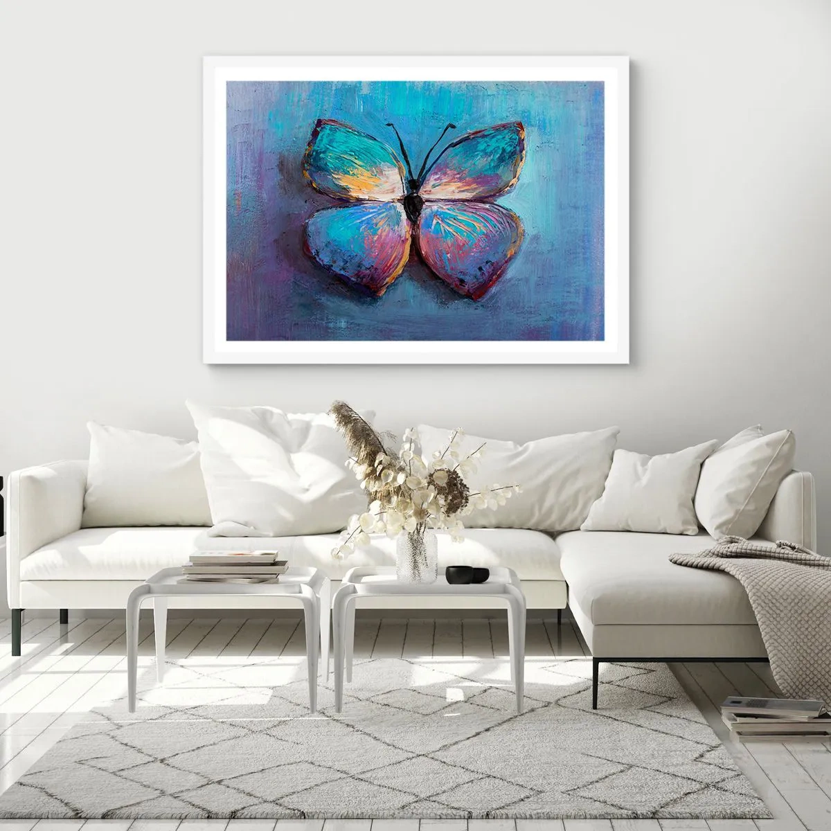 Plakat i hvid ramme - I sin fulde pragt - 40x30 cm