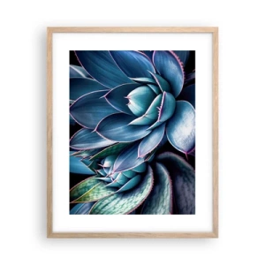 Plakat i ramme af lyst egetræ - Vital kraft - 40x50 cm