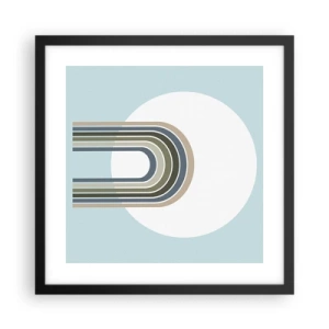 Plakat i sort ramme - Uimodståelig tiltrækningskraft - 40x40 cm