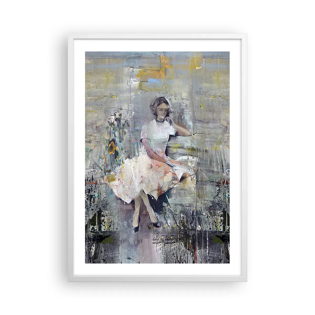 Plakat i hvid ramme - Klassisk og moderne - 50x70 cm