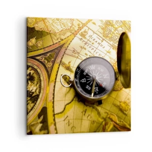 Lærredstryk - Billede på lærred - Eller måske til verdens ende? - 50x50 cm