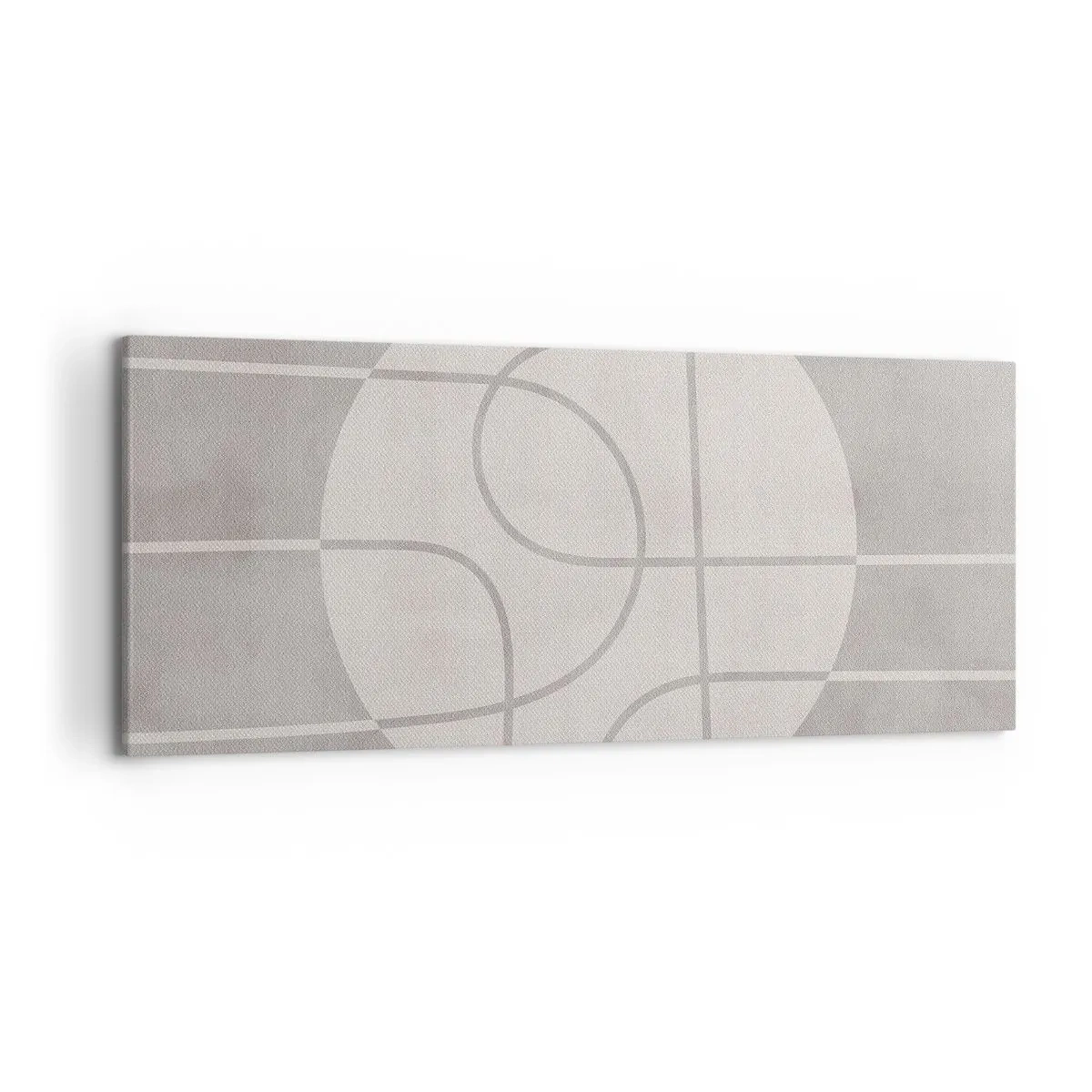 Lærredstryk - Billede på lærred - Cirkulær og lige frem - 120x50 cm