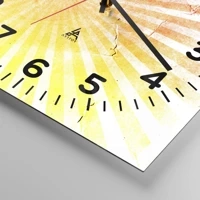 Skive med numre \ 40x40 cm | Kvadratisk \ Glas