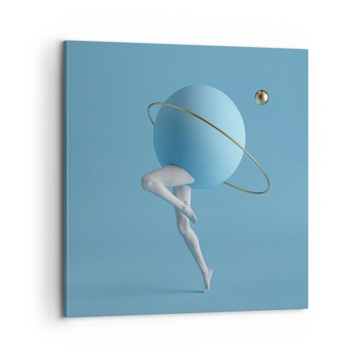 Lærredstryk - Billede på lærred - Og planeterne går amok - 60x60 cm