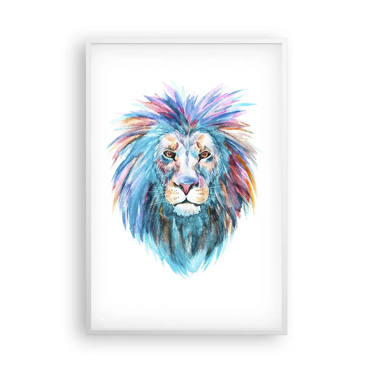 Plakat i hvid ramme - En elektrificerende aura - 61x91 cm