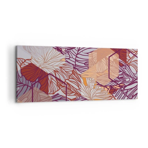 Lærredstryk - Billede på lærred - Umuligt forhold mellem geometri og natur - 120x50 cm