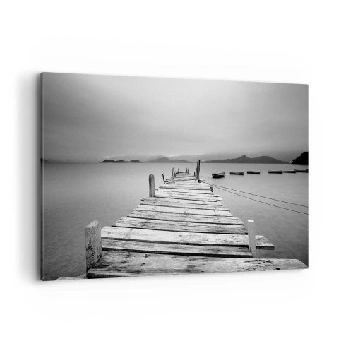 Lærredstryk - Billede på lærred - Ud over bjergene, hinsides havene - 100x70 cm