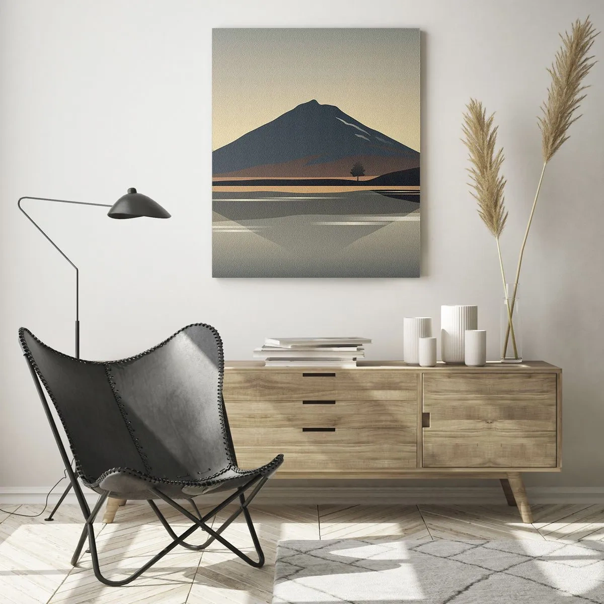 Billede på glas - Spejlrefleksion - 50x70 cm