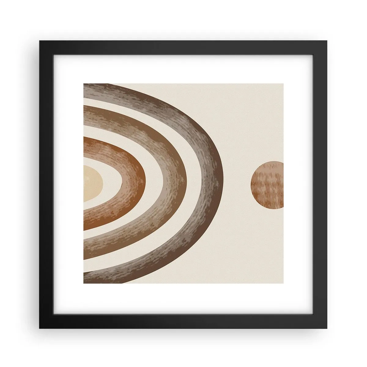 Plakat i sort ramme - I en galakse langt, langt væk - 30x30 cm