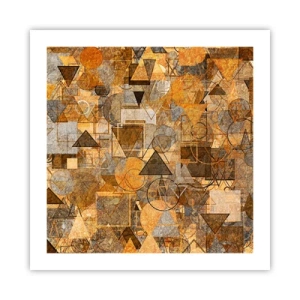 Plakat - Verden i form - 50x50 cm