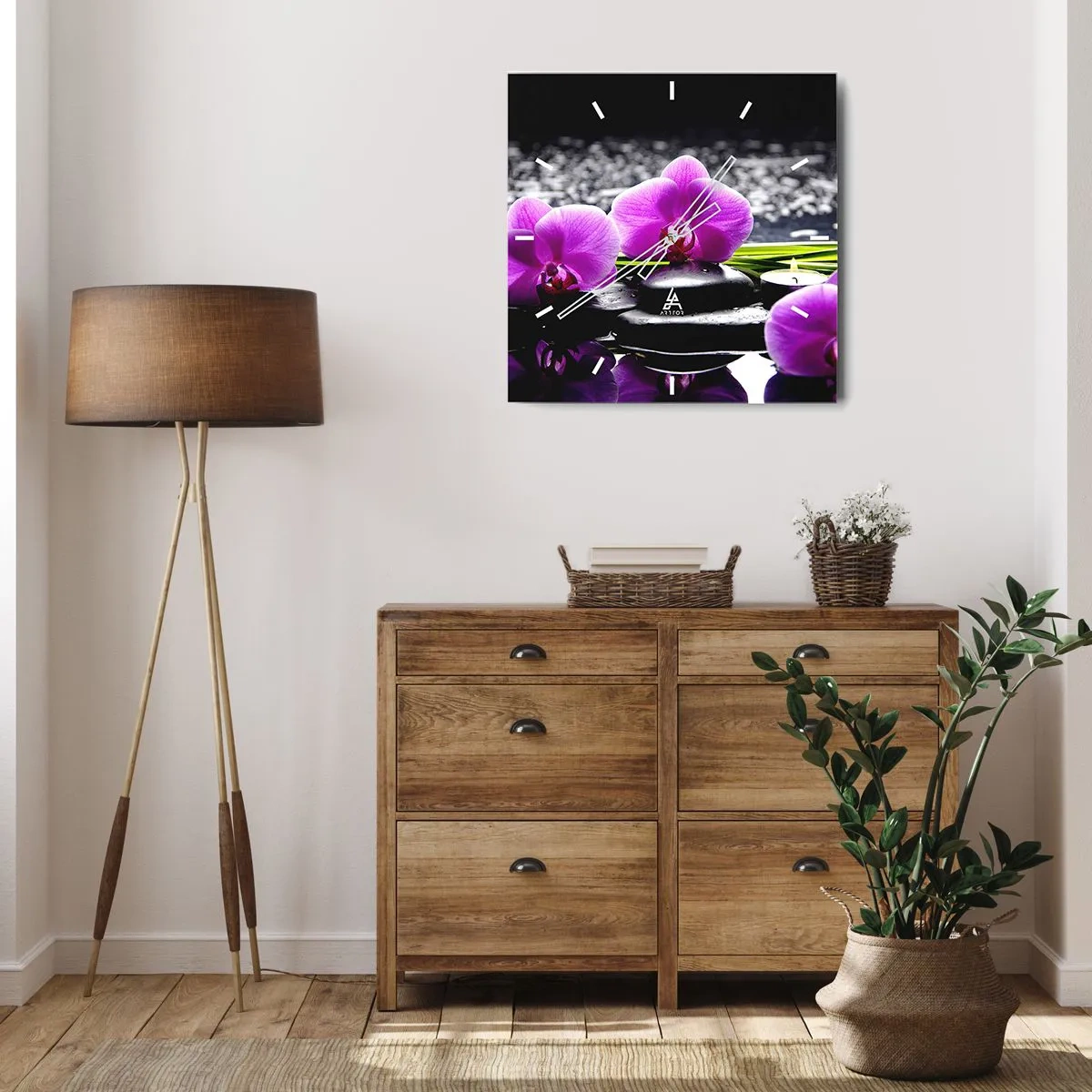 Vægur, Uret - Drukne i fred og ro - 40x40 cm