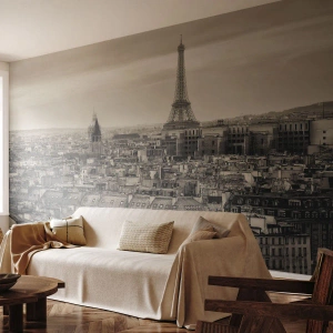 Fototapet Standard Eco - Over Paris' hustage - By, Paris, Arkitektur - 150x105 cm