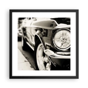 Plakat i sort ramme - Vedvarende glans - 40x40 cm