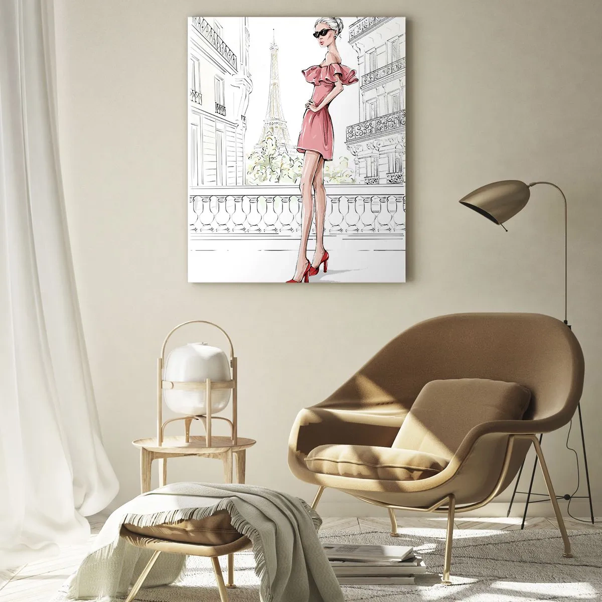 Billede på glas - Modens kunst - 80x120 cm