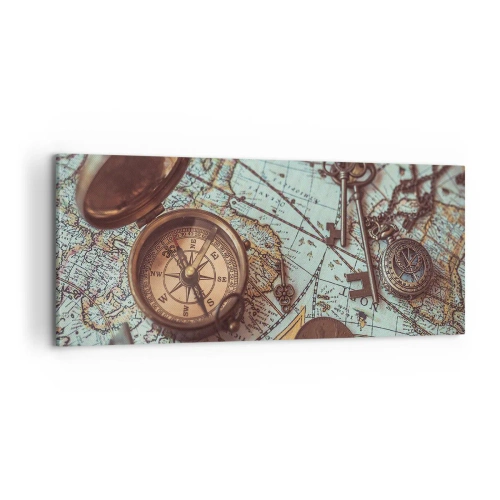 Lærredstryk - Billede på lærred - For eventyreren - 100x40 cm