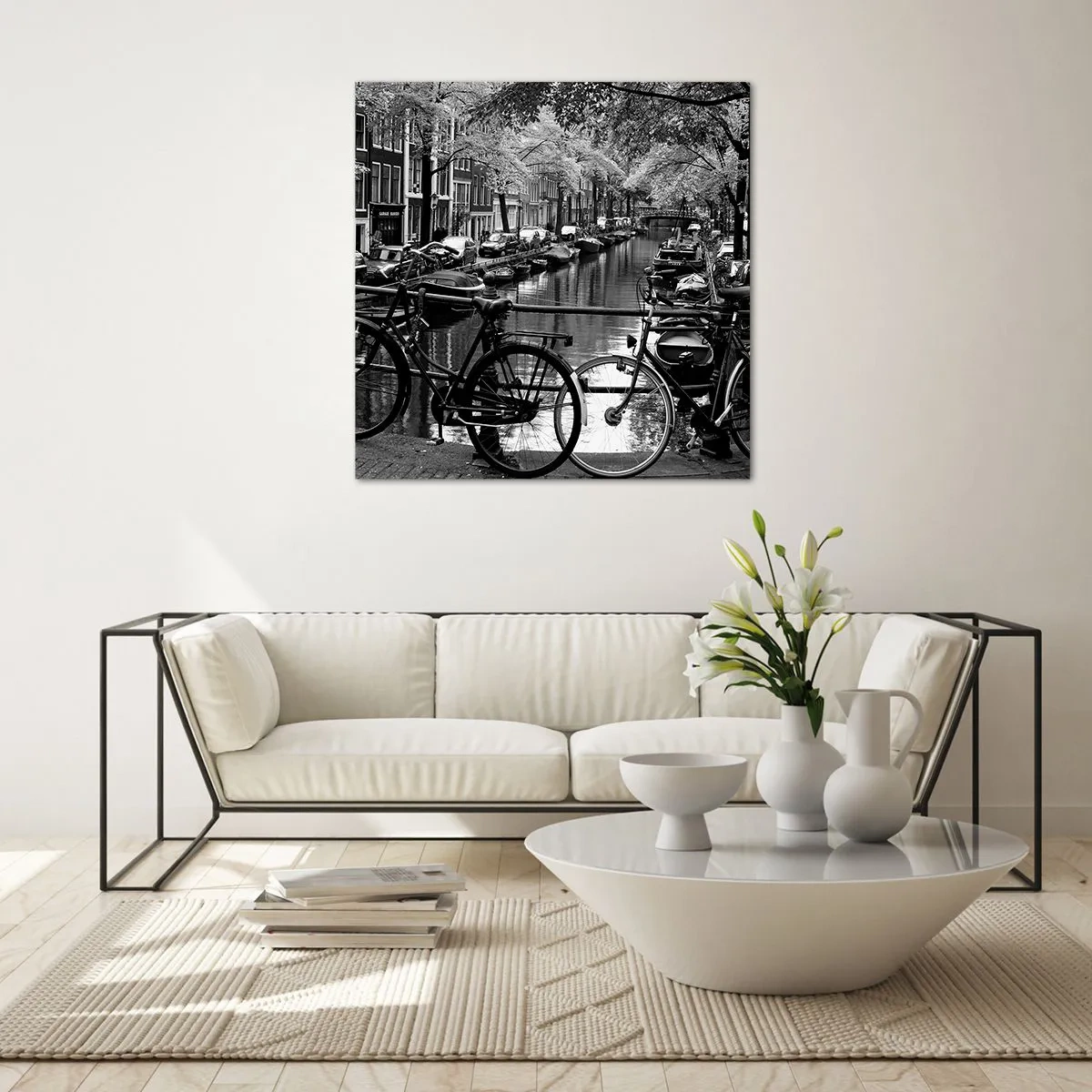 Billede på glas - En meget hollandsk udsigt - 40x40 cm