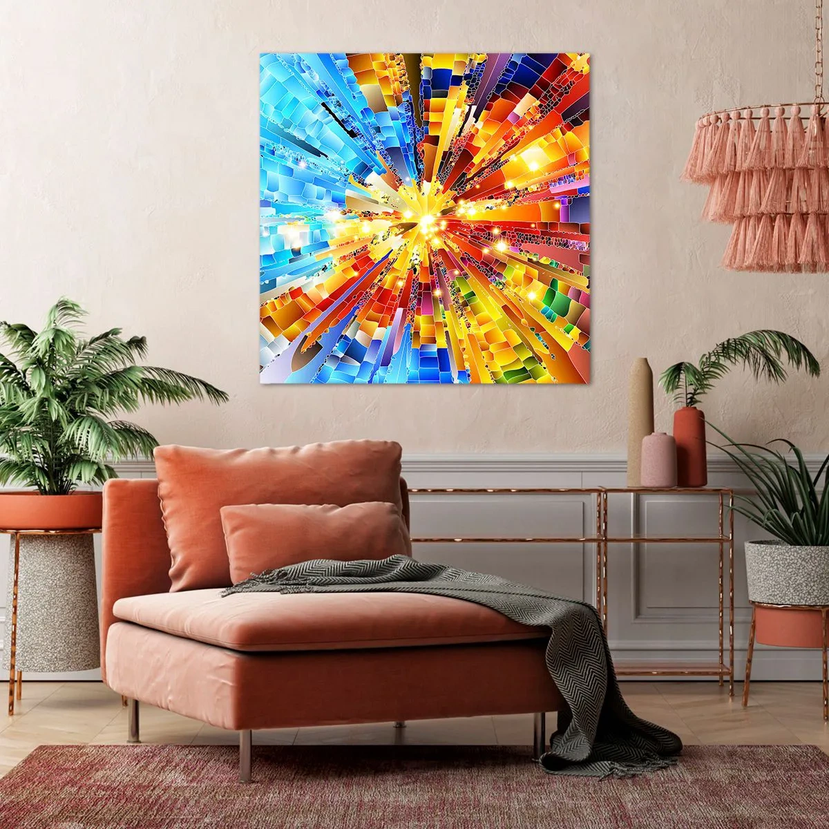 Lærredstryk - Billede på lærred - In medias res - 40x40 cm