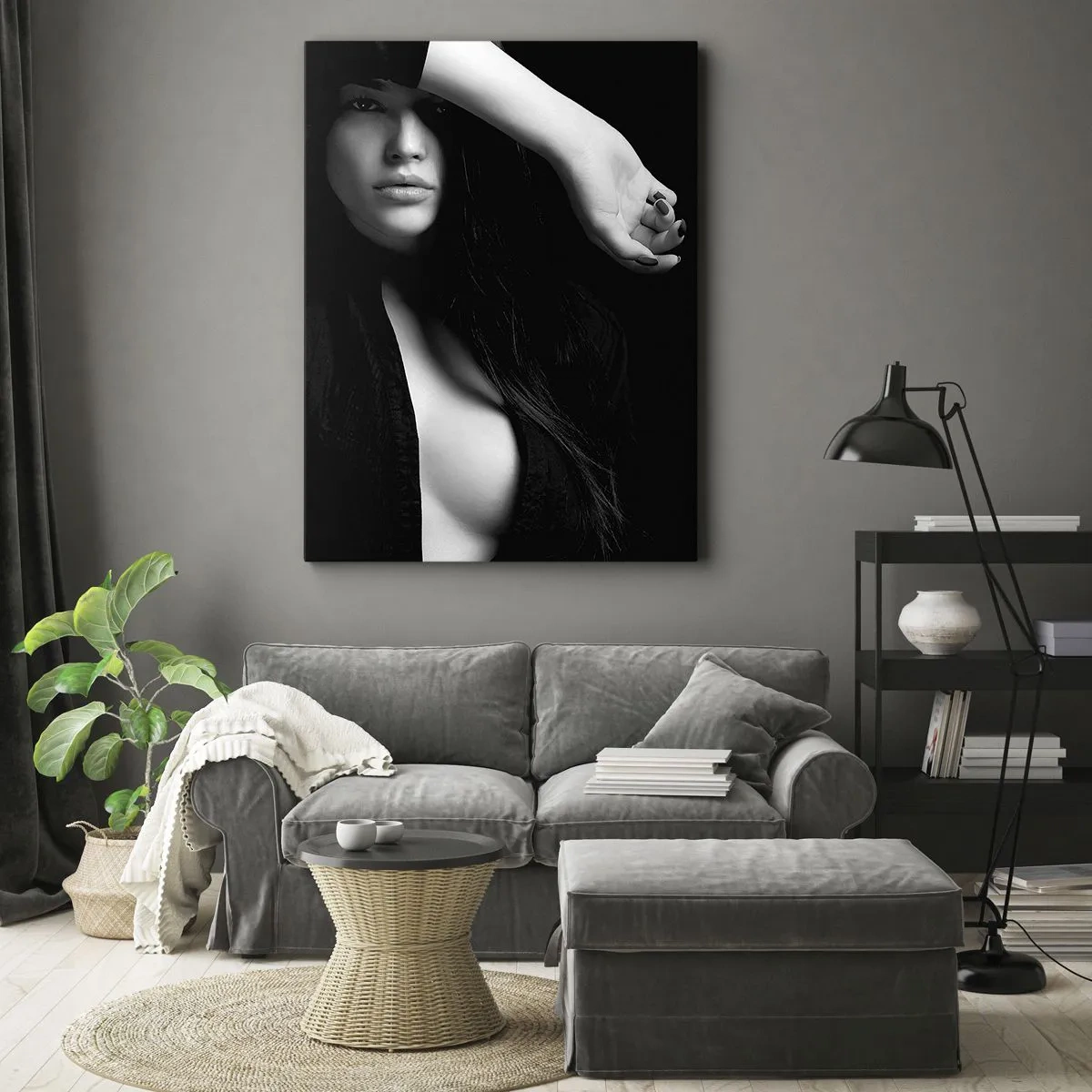 Lærredstryk - Billede på lærred - Forførelsens skole - 50x70 cm