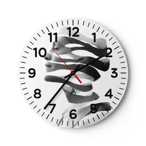 Vægur, Uret - Et surrealistisk portræt - 30x30 cm