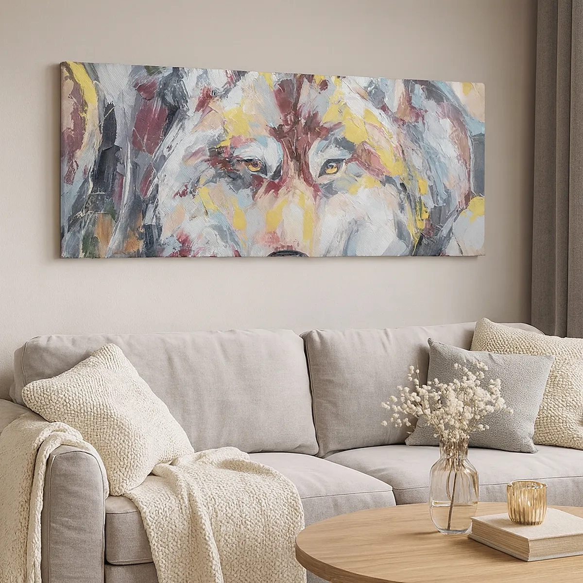 Lærredstryk - Billede på lærred - Fred blandt kære - 30x30 cm