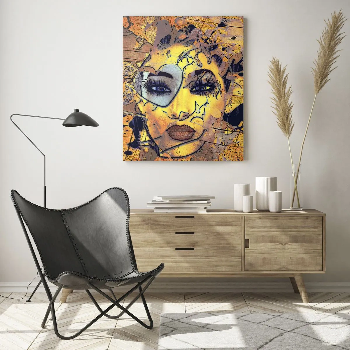 Billede på glas - Solrig skønhed - 50x70 cm