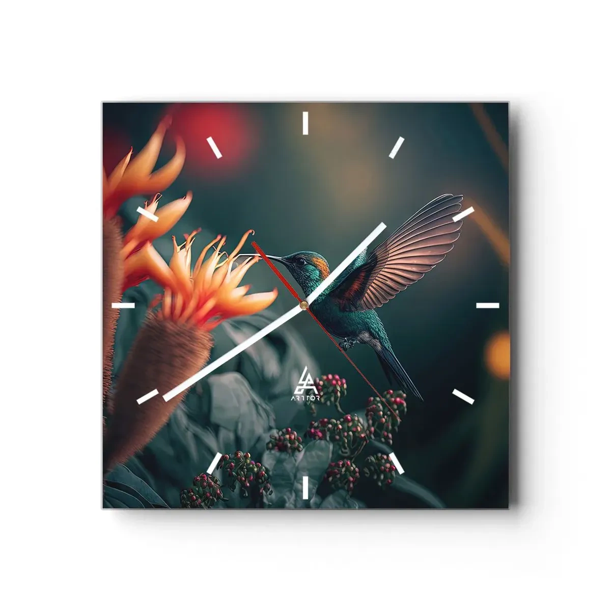 Vægur, Uret - Et virkelig farverigt liv - 40x40 cm