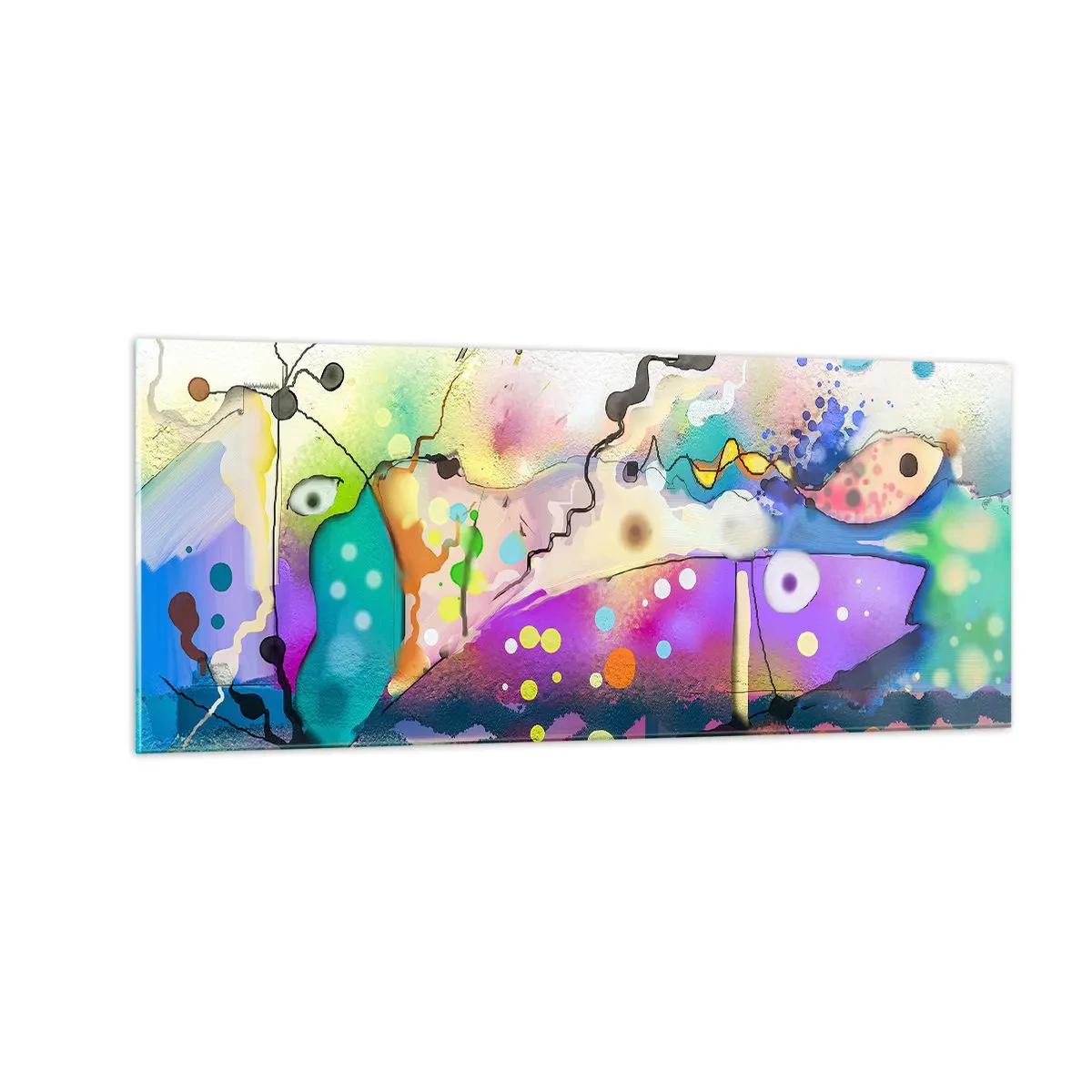 Billede på glas - Ingen ord! - 100x40 cm