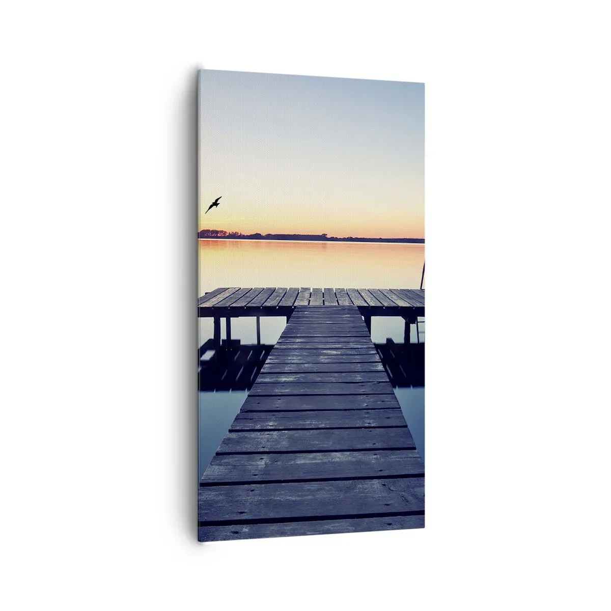 Lærredstryk - Billede på lærred - Det var en god dag - 65x120 cm