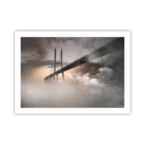 Plakat - På en flod, der ikke eksisterer - 70x50 cm