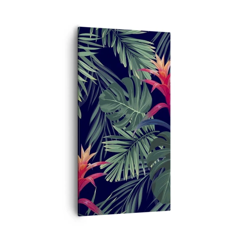 Lærredstryk - Billede på lærred - Brænd i grønt - 55x100 cm