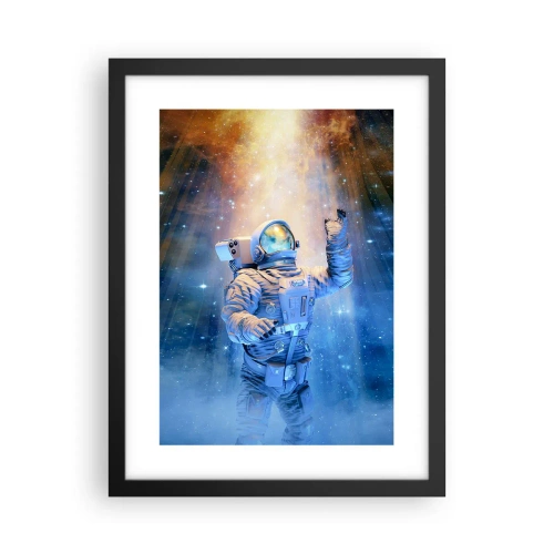 Plakat i sort ramme - Endelig på destinationen - 30x40 cm