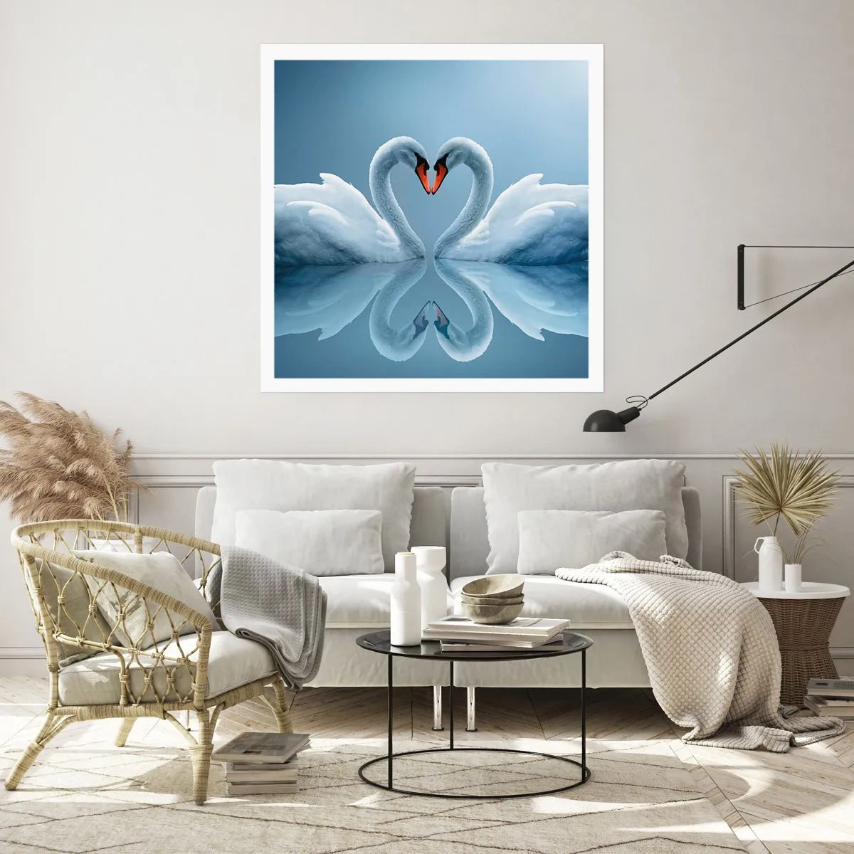 Plakat - Tid til kærlighed - 60x60 cm