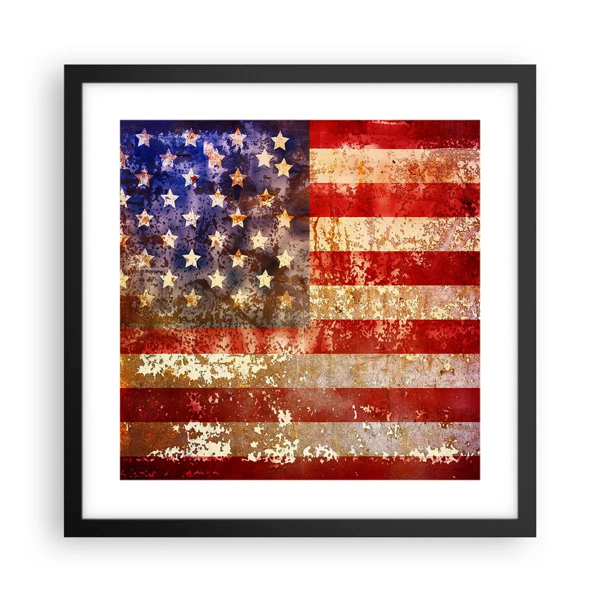 Plakat i sort ramme - Herlighed går ikke bort - 40x40 cm