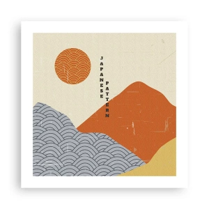 Plakat - I den japanske ånd - 50x50 cm