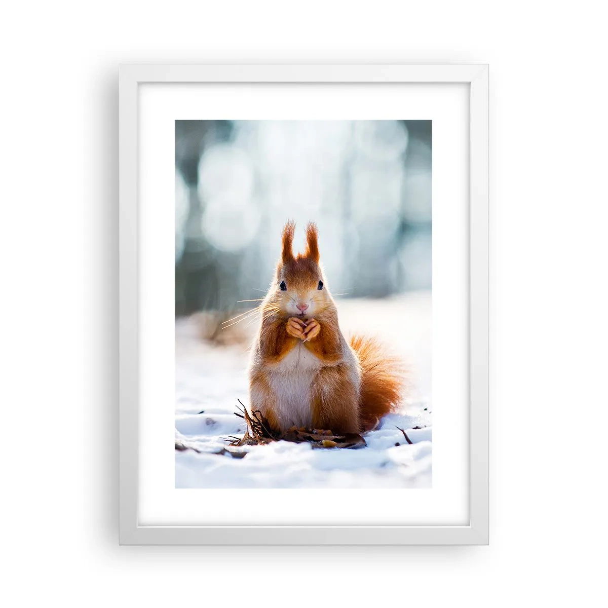 Plakat i hvid ramme - Og hvad kigger du på? - 30x40 cm